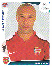 Mikael Silvestre Arsenal samolepka UEFA Champions League 2009/10 #487